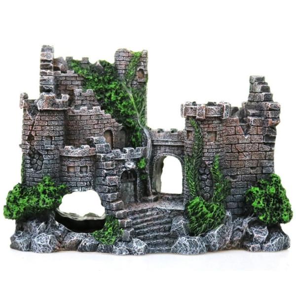アクアリウム オブジェ オーナメント 水槽用 装飾 洞窟 熱帯魚 置物 城