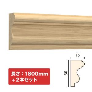 NTH186｜木製モールディング 巾木 サンメントTH 60×15×3650mm ※受注