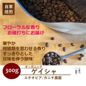 ゲイシャ エチオピア モカ 300g 自家焙煎 コーヒー豆｜mihono-coffee