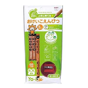 トンボ鉛筆 鉛筆 Yo-i おけいこセット 6B MY-PBE-6B