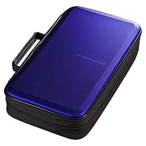 サンワサプライ ブルーレイディスク対応セミハードケース 104枚収納 ブルー FCD-WLBD104...
