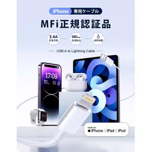 充電 ケーブル USB ケーブル iPhone...の詳細画像1