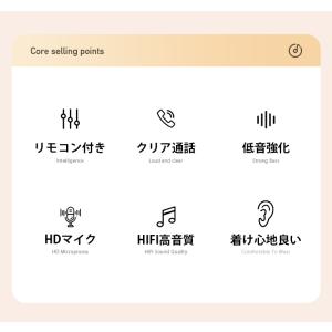 イヤホン 有線 軽量 マイク付き typec ...の詳細画像2