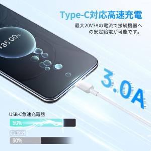 USB Type-Cケーブル 1m/2m 3A...の詳細画像3