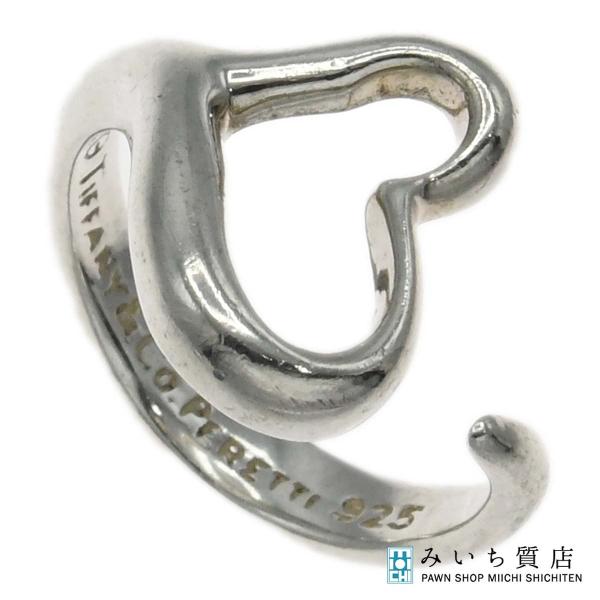 質屋 TIFFANY&amp;Co. ティファニー リング オープンハート 13号 925 シルバー 約4....
