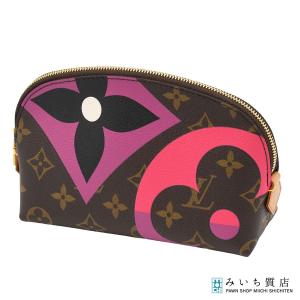 質屋 美品 LOUIS VUITTON ルイヴィトン LV M80283 ゲームオンモノグラム ポシェットスメティック ポーチ ブラウン系 H18963 みいち質店
