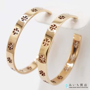 質屋 TORY BURCH トリーバーチ フックピアス ロゴ ゴールドカラー アクセサリー レディース k1361 みいち質店