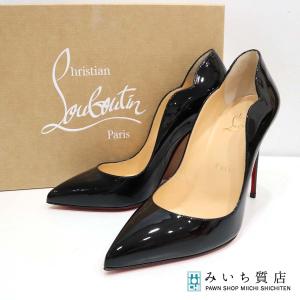 質屋 Christian Louboutin クリスチャンルブタン パンプス HotChick100 サイズ37 24cm ブラック ヒール部品箱袋 H22881 みいち質店