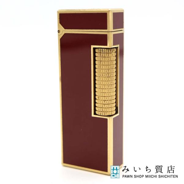 質屋 dunhill ダンヒル ガスライター ローラー式 ボルドー 着火未確認 H9081 みいち質...