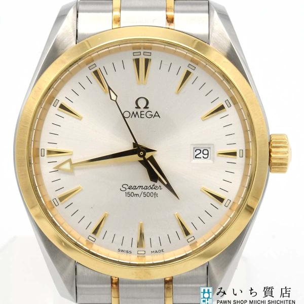 質屋 腕時計 稼働 OMEGA オメガ シーマスター アクアテラ コンビ 196.1113 クォーツ...