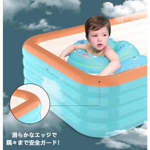 大型プール 水遊び 家庭用 充気式プール プレ...の詳細画像3