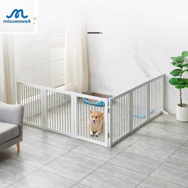 ペットゲート 木製 置くだけ 室内 折りたたみ ペットフェンス 犬 置き型 玄関 軽量 置き型フェン...