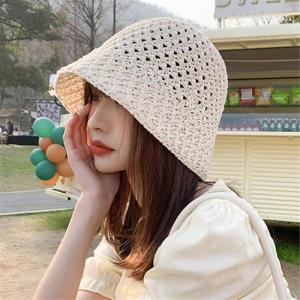 麦わらハット ペーパーバケットハット レディー...の詳細画像3