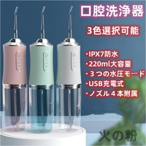 口腔洗浄器 usb充電式 超音波 歯垢除去 電動ジェットウォッシャー