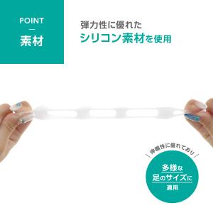 足指サポーター 2セット4個入 足指広げる 足...の詳細画像4