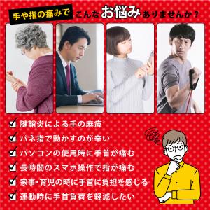 着圧手袋 手袋 サポーター 手首痛み 腱鞘炎 ...の詳細画像1