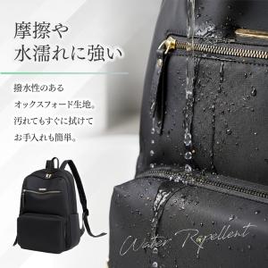 リュックサック レディース 黒 ビジネス 軽量...の詳細画像5