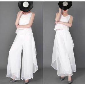 ダンス エアリーパンツ フレアパンツ スカーチ...の詳細画像1