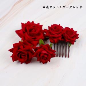 4点セット バレッタ ヘアコーム 大きめ ヘッ...の詳細画像3
