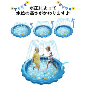 噴水マット 空気入れ不要 噴水プール 家庭用プ...の詳細画像3