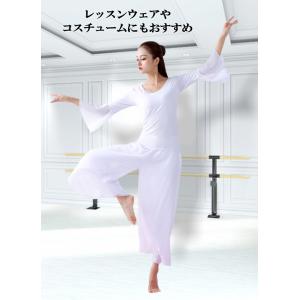 ダンス パンツ フレアパンツ スカーチョ ワイ...の詳細画像1