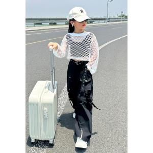 ダンス衣装 メッシュ トップス キッズ ヒップ...の詳細画像5
