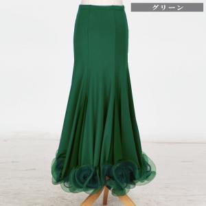 フラメンコ衣装 ペチコート【モスグリーン】 スカート ダンス衣装