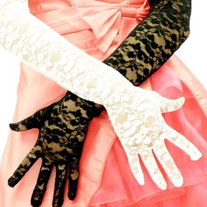 完売 親  ロング グローブ 手袋  レースグローブ 白 パーティードレス 結婚式  フォーマル 謝恩会 発表会 演奏会 舞台 ステージ ミカドレス 3876-9