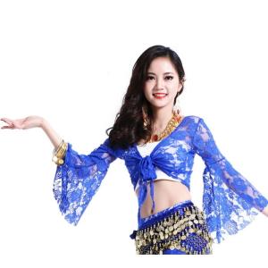 完売 ボレロ ブルー ベリーダンス 衣装 フラメンコ衣装