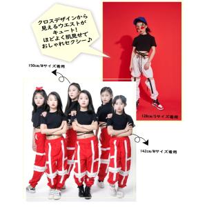 ショート丈 Tシャツ トップス ダンス 子供 ...の詳細画像5