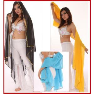 ベリーダンス ベール　イエロー　黄色　１円クーポンで送料無料　シフォン 　ダンス衣装　大判サイズ アクセサリー　民族衣装　トライバル　ミカドレス　gy6