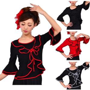 完売 フラメンコ トップス 衣装 社交ダンス パソドブレ