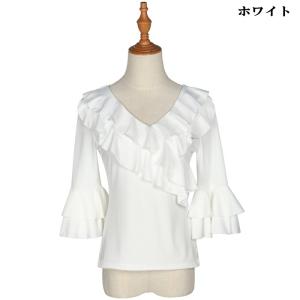 トップス ダンス衣装 Tシャツ カットソー 七...の詳細画像3