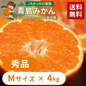 みかん 青島みかん 秀品 Mサイズ 4kg ＪＡみっかび 産地直送 三ヶ日ミカン【他の商品と同時購入不可商品】｜mikachanshop