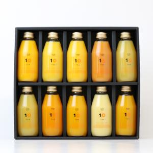 ギフト 10FACTORY 200mlみかんジュース10種飲み比べセット(ギフトボックス付き) 041029700101｜mikan-hana