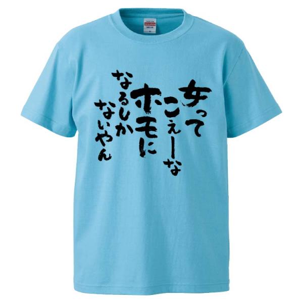 おもしろTシャツ 女ってこえーなホモになるしかないやん ギフト プレゼント 面白 メンズ 半袖 無地...