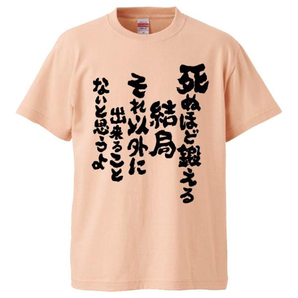 おもしろTシャツ 死ぬほど鍛える結局それ以外に出来ることないと思うよ ギフト プレゼント 面白 メン...
