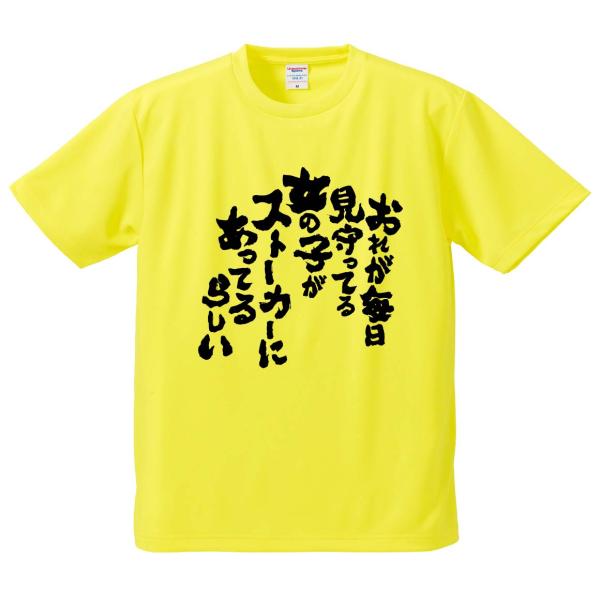 おもしろTシャツ みかん箱 おれが毎日見守ってる女の子がストーカーにあってるらしい メンズ レディー...