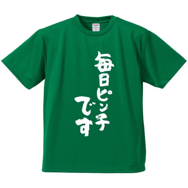 おもしろTシャツ みかん箱 毎日ピンチです メンズ レディース ドライ 速乾 ポリエステル 半袖