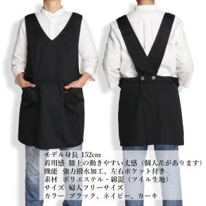撥水エプロン エプロン かぶるだけ 撥水加工 ...の詳細画像1