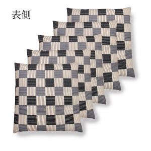 座布団カバー 55 59 5枚組 55×59c...の詳細画像1