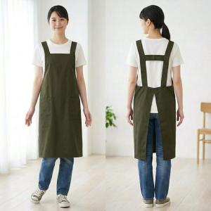 エプロンh型 かぶるだけ おしゃれ 撥水加工 ...の詳細画像5