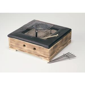 手造りろばたこんろ 黒