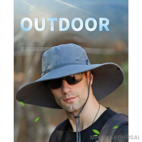 帽子 レディース 春 夏 撥水 サファリハット 折りたたみ つば12cm uvカット帽子 大きいサイ...