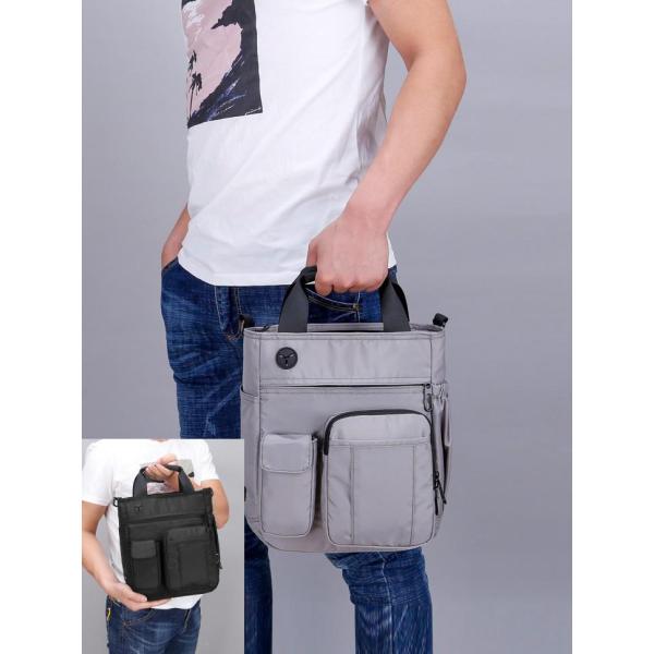 2way ショルダーバッグ メンズ 斜めがけ バッグ  A4サイズ カジュアル 大学生 高校生 仕切...