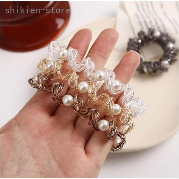 ヘアゴム　4色セット かわいい　防水　おとな　30代　40代　50代　　プレゼント