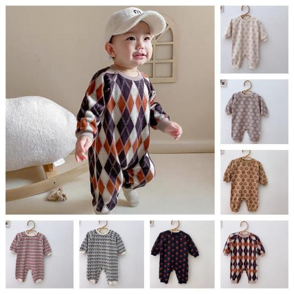 ベビー服 ロンパース ニットセーター カバーオール 長袖 新生児 秋冬 赤ちゃん 可愛い 男の子 女...