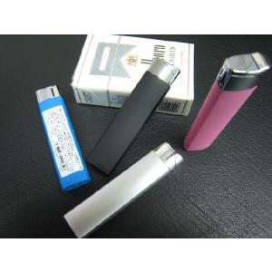 やわらか着火電子ライター　LT-P7　　4色　4個セット　ガス注入可能