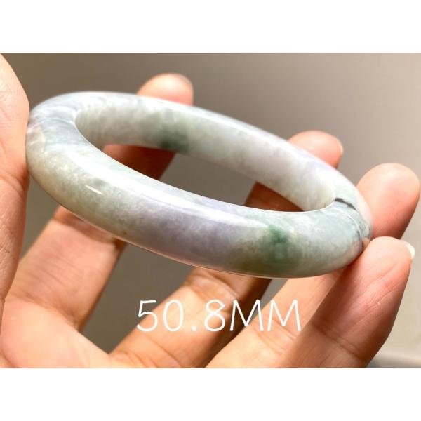 BG9-50 訳あり処分品 薄 ラベンダー 春彩 50.8mm 糯氷種 ラベンダー ミャンマー産 A...