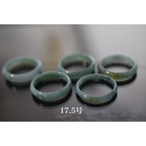 L11-96 美品 19.0号 ミャンマー産天然 A貨 本翡翠 くりぬき リング